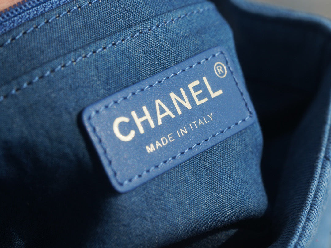 CHA 22C Denim Mini Flap