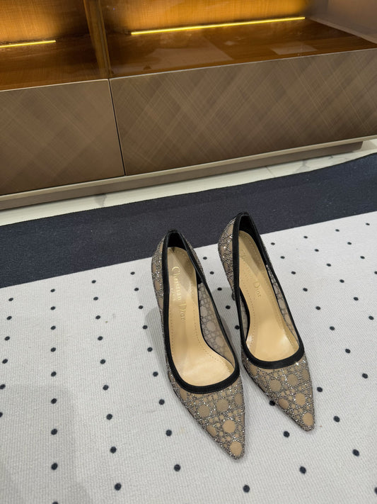 HIGH HEELS PUMP IN BLACK LAMB SUEDE 10 CM