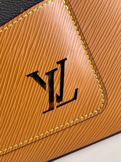 MARELLE 25 HONEY GOLD EPI GRAINED COWHIDE LEATHER