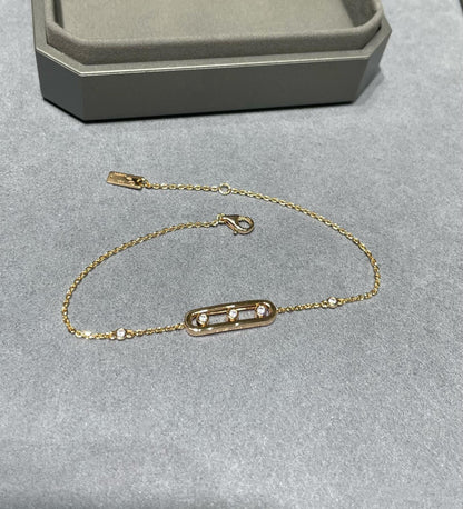BABY MOVE PINK GOLD DIAMOND BRACELET