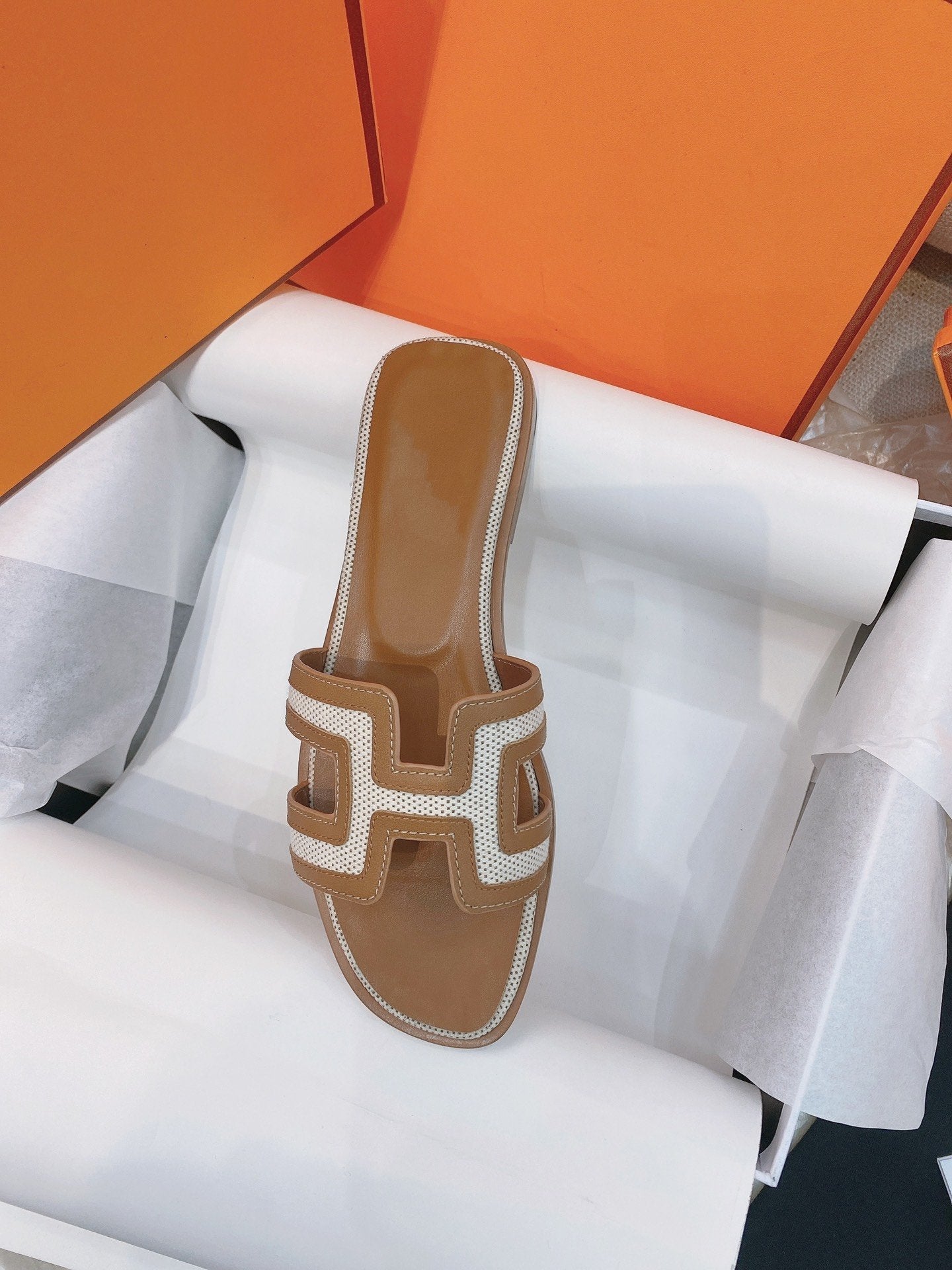 0ran Sandal Brown Leather