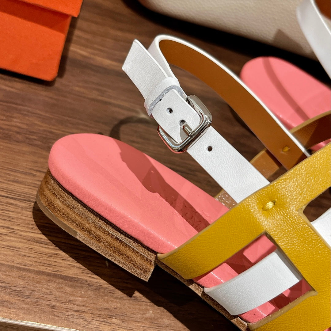 EPHESE SANDAL MULTI-COLOR CALFSKIN