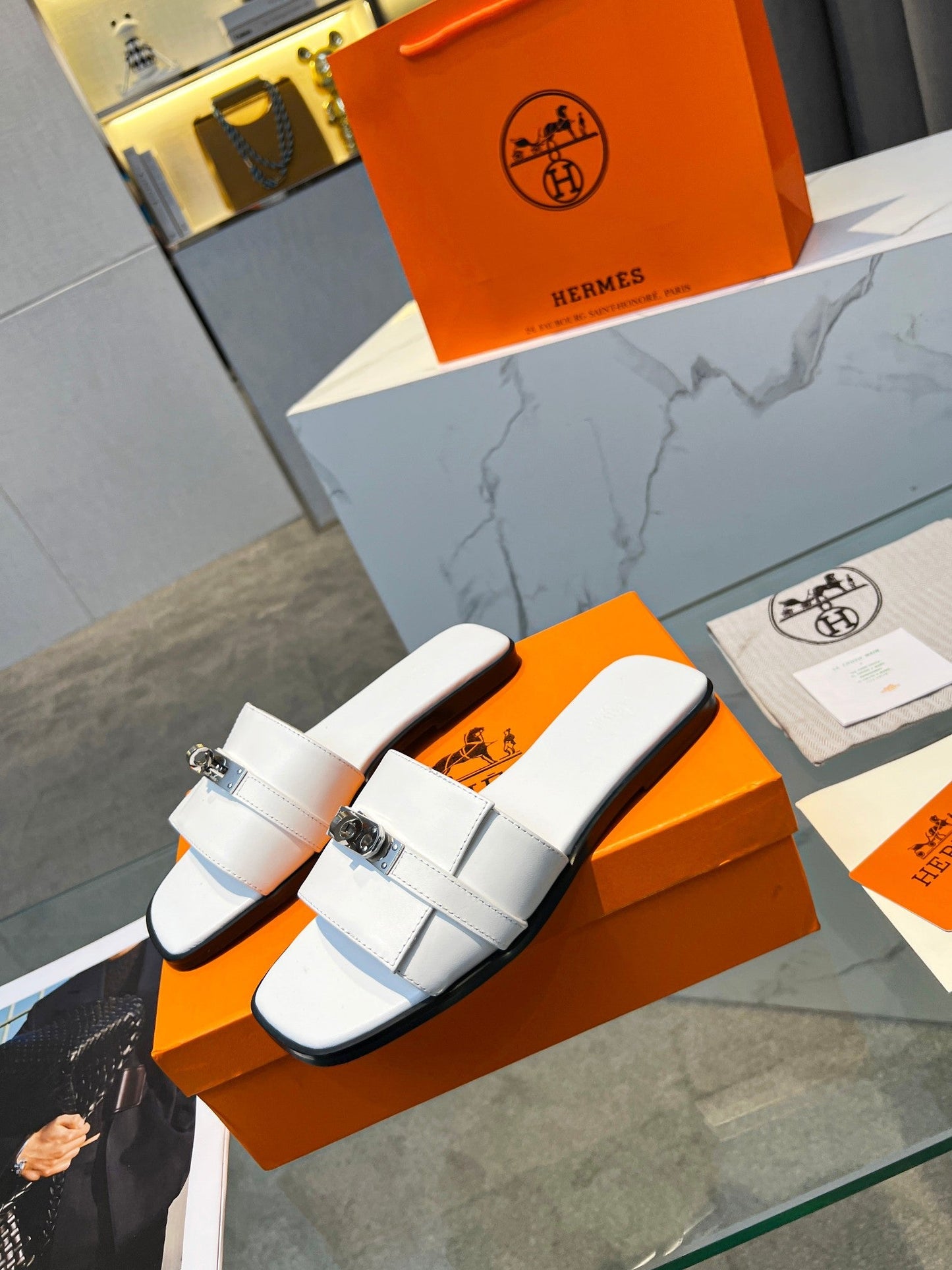 Giulia Sandal White Calfskin