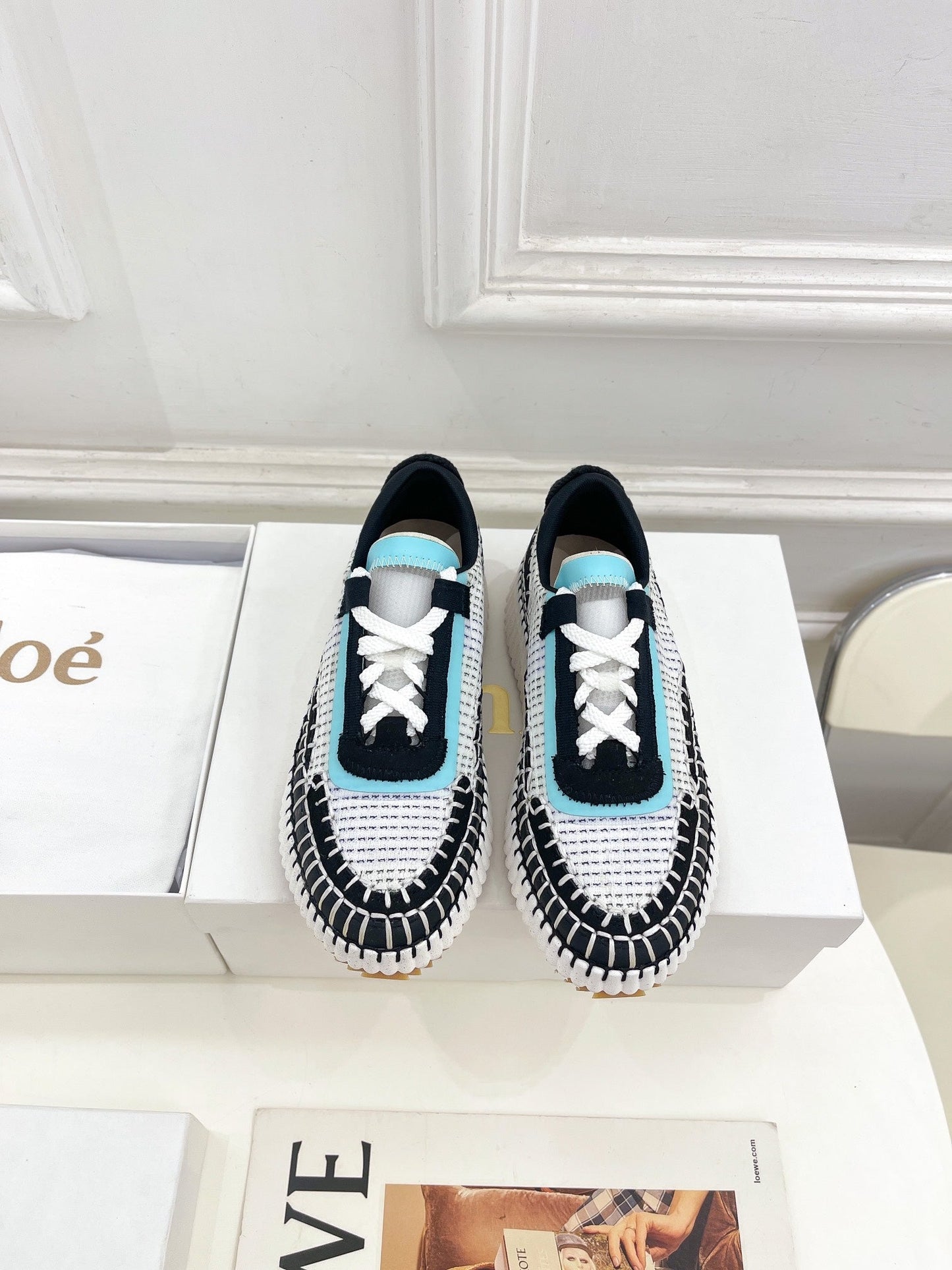 NAMA SNEAKER IN BLACK MIX COLORFUL SPECIAL FABRIC
