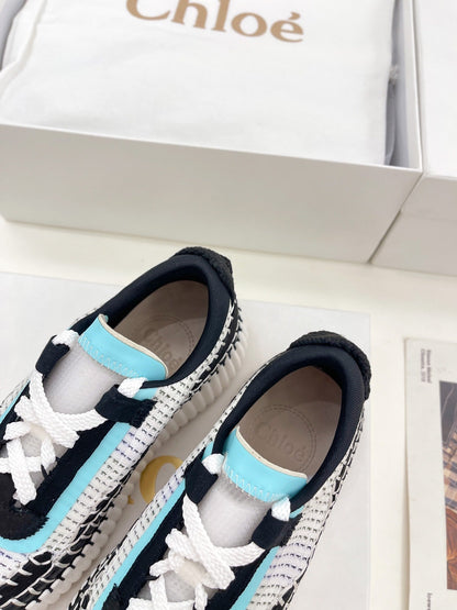 NAMA SNEAKER IN BLACK MIX COLORFUL SPECIAL FABRIC