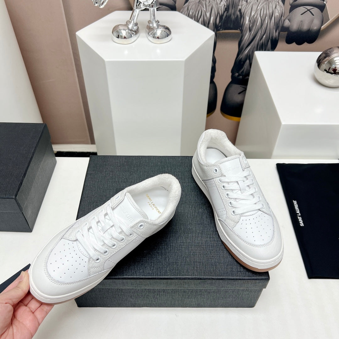 SL/61 SNEAKERS IN WHITE CALFSKIN