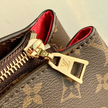 GRAND PALAIS TOTE BAG 34 IN BROWN MONOGRAM COATED CANVAS