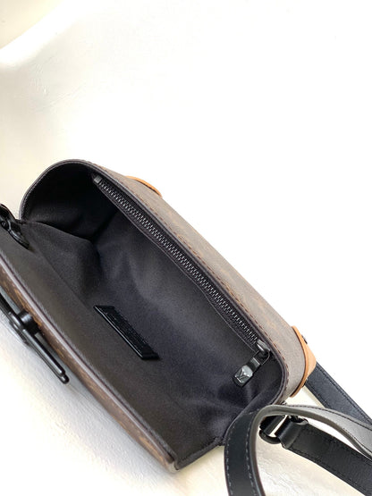 STEAMER BAG 26 IN BROWN MONOGRAM MACASSAR CANVAS