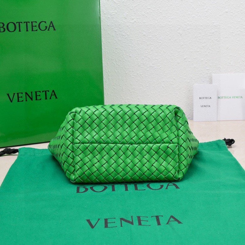 Mini Cabat 20cm Dark Green Lambskin Ghw