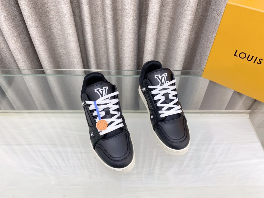 LV MAXI TRAINER IN BLACK CALFSKIN
