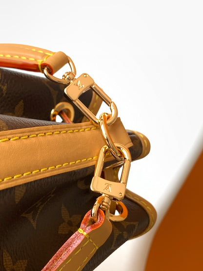 NANO NOÉ 16 IN BROWN MONOGRAM CALFSKIN