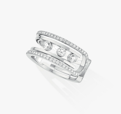 MOVE 10TH DIAMOND OPEN RING