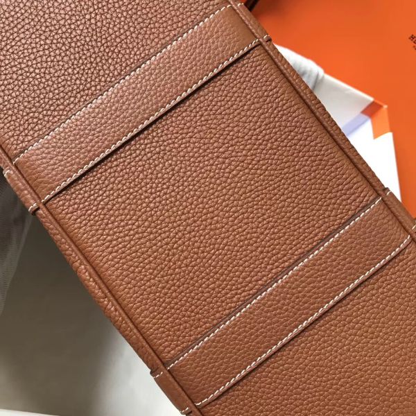 HERM Garden Party 30 Bag In Gold Taurillon Leather