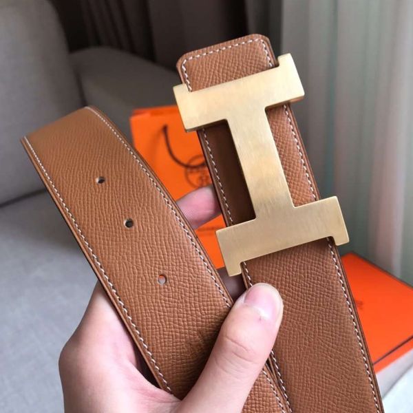 HERM Constance 2 Belt Buckle & Gold Epsom 42MM Strap