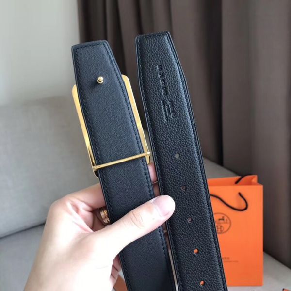 HERM Officier Belt Buckle & Black 38MM Strap