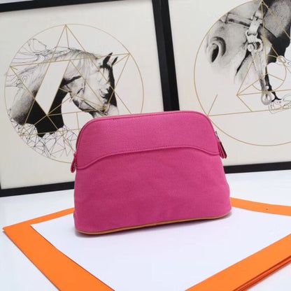 HERM Medium Bolide Travel Case In Rose Red Cotton