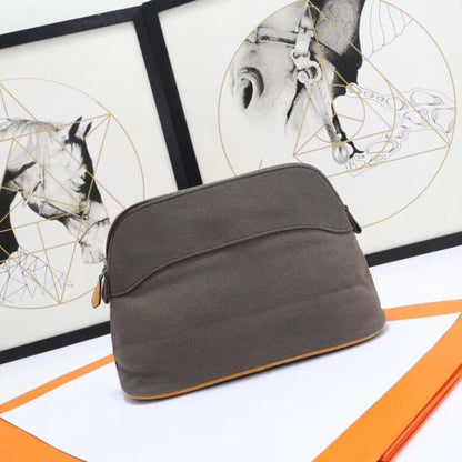 HERM Medium Bolide Travel Case In Taupe Cotton