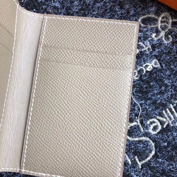 HERM MC¬≤ Euclide Card Holder In Taupe Epsom Leather