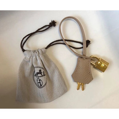 HERM Picotin Lock 18 Bag In Trench Clemence Leather
