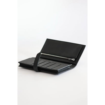 HERM Bearn Long Handmade Wallet in All Black
