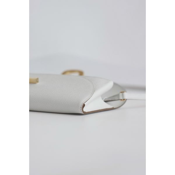 HERM Maillon To Go Wallet in Gris Pale Epsom Calfskin
