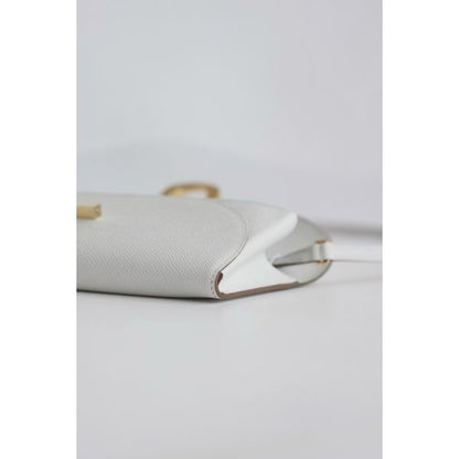 HERM Maillon To Go Wallet in Gris Pale Epsom Calfskin