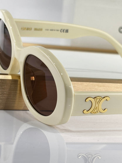 TRIOMPHE SUNGLASSES 40194U IN IVORY ACETATE