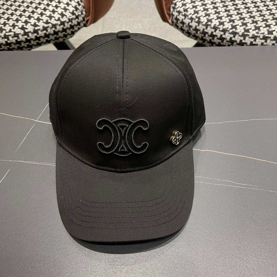 BASEBALL CAP MODEL 650287 IN BLACK FABRIC