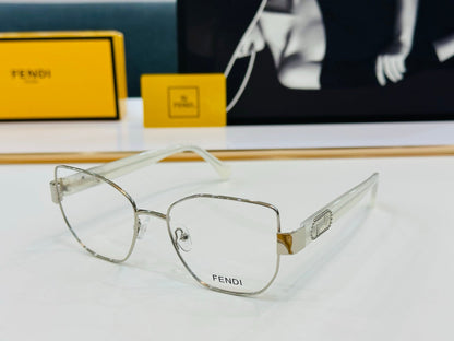BAGUETTE SQUARE FRAME SUNGLASSES FE40051 IN METAL