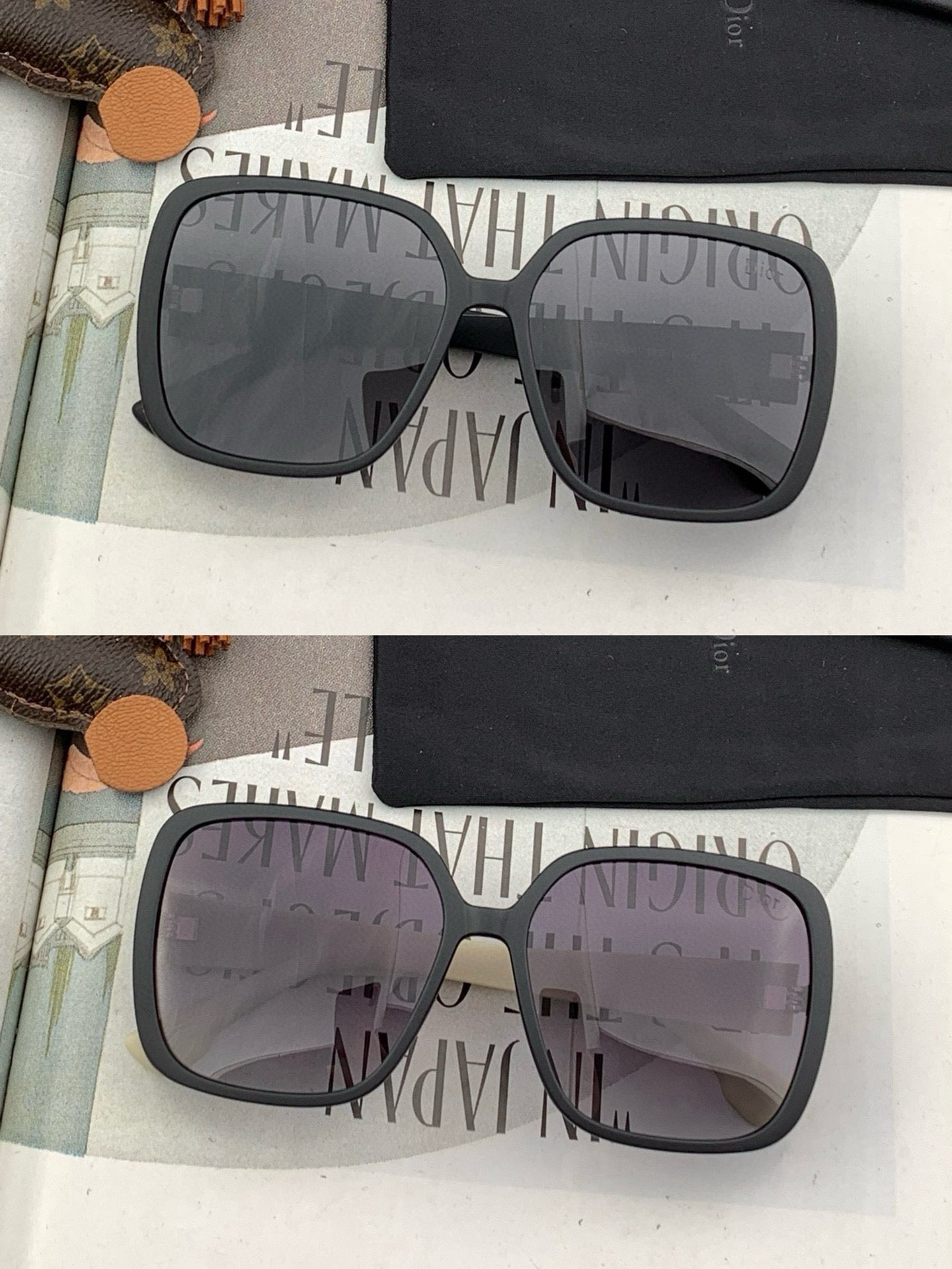 MONTAIGNE SQUARE SUNGLASS D7277 IN ACETATE