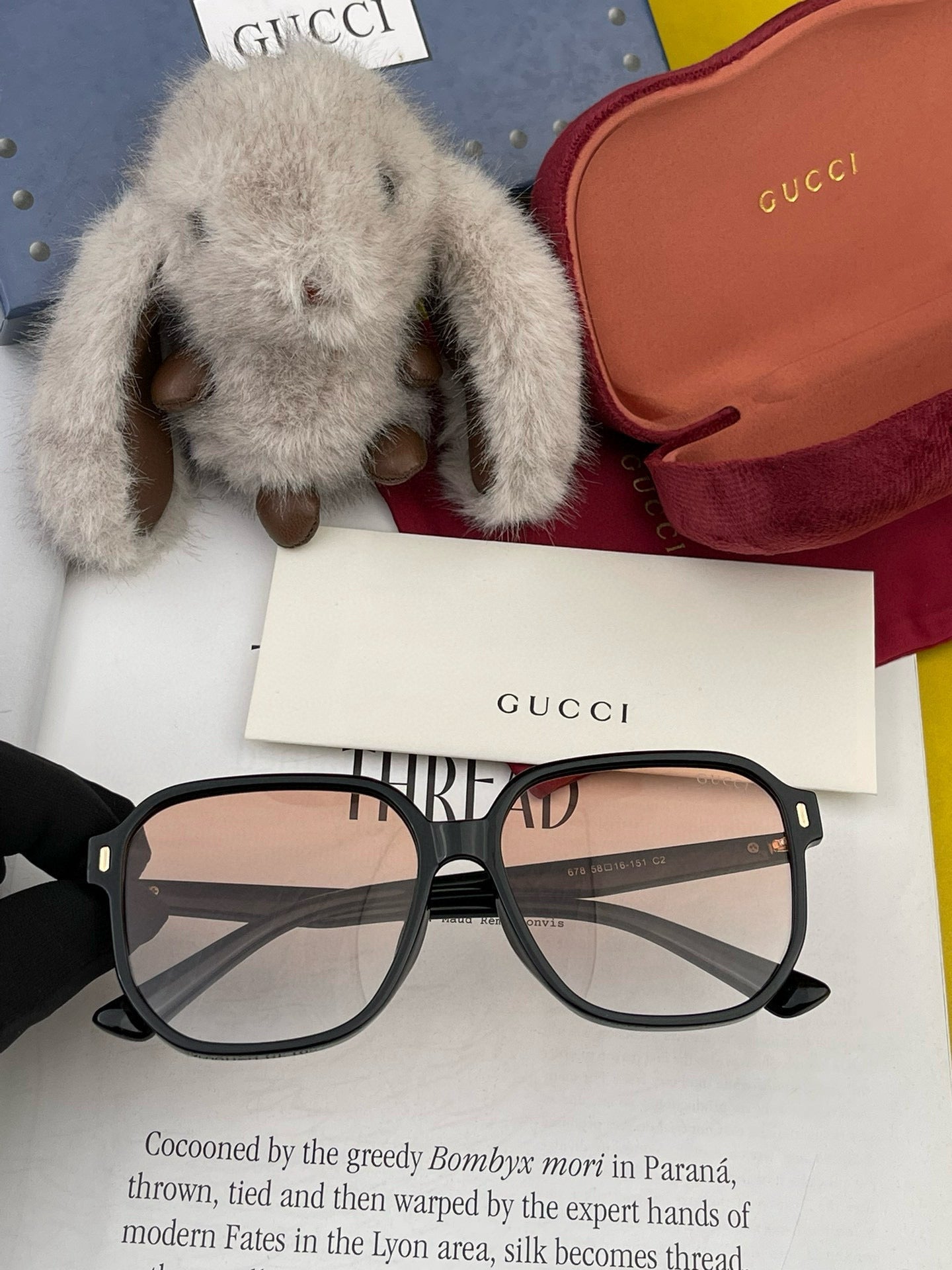 SQUARE FRAME SUNGLASSES G867 IN ACETATE