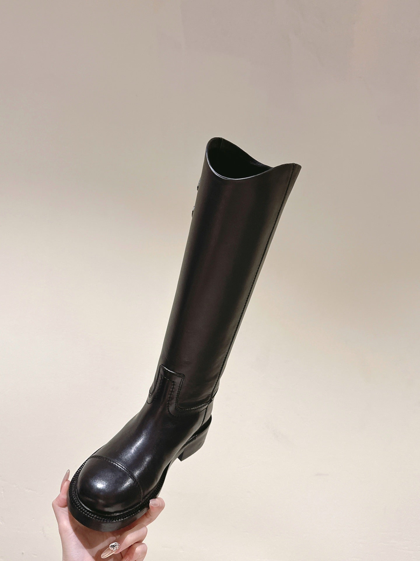 CC HIGH BOOTS BROWN CALFSKIN