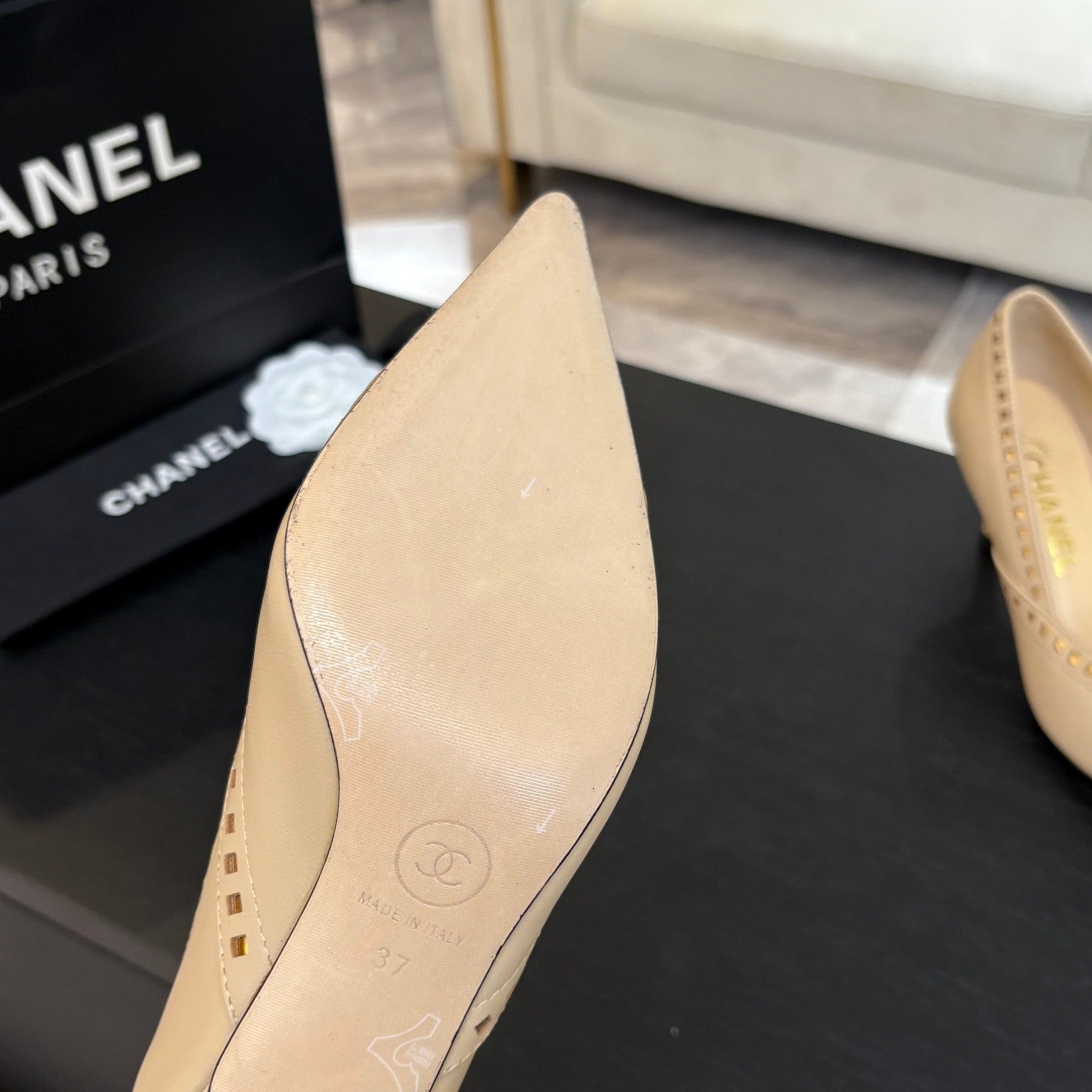 HIGH HEEL PUMP 65 MM IN FLAX YELLOW LAMBSKIN