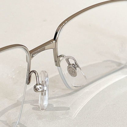 SANTOSSEMI RIMLESS RECTANGULAR FRAME SUNGLASSES CT0554O IN METAL