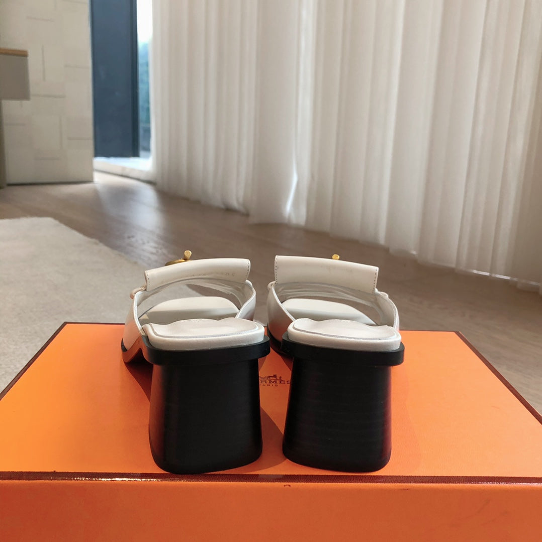 ILOT 45 SANDAL WHITE CALFSKIN