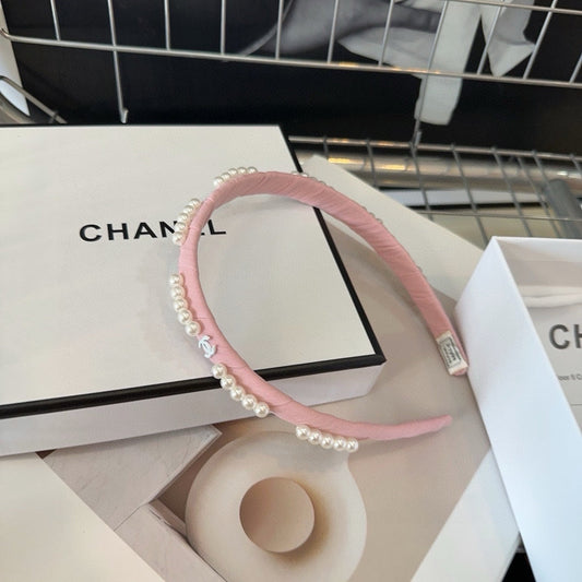 HEADBAND BLUSH PINK SILK 168621