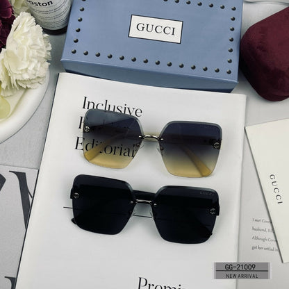 CRYSTAL STUDDED SQUARE FRAME SUNGLASSES 21009 IN ACETATE