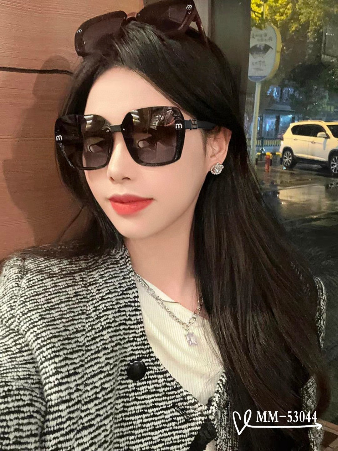 RUNWAY SQUARE SUNGLASSES 53044 IN ACETATE