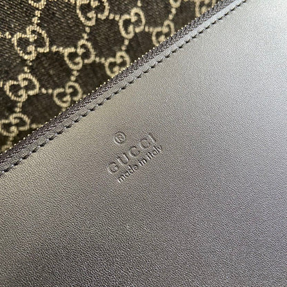 OPHIDIA GG 41 LARGE TOTE BAG IN BLACK DENIM