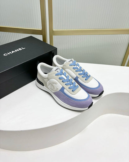 SNEAKER IN AMETHYST PURPLE MIX GREY SUEDE