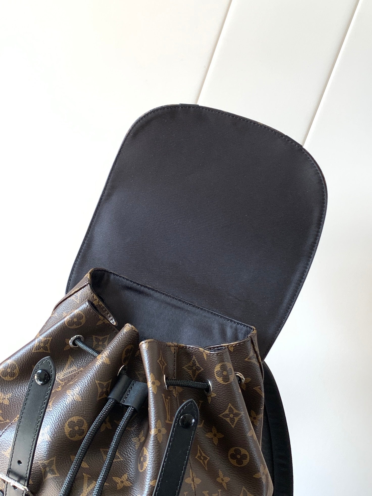 CHRISTOPHER MM BACKPACK 47 IN BROWN MONOGRAM CANVAS