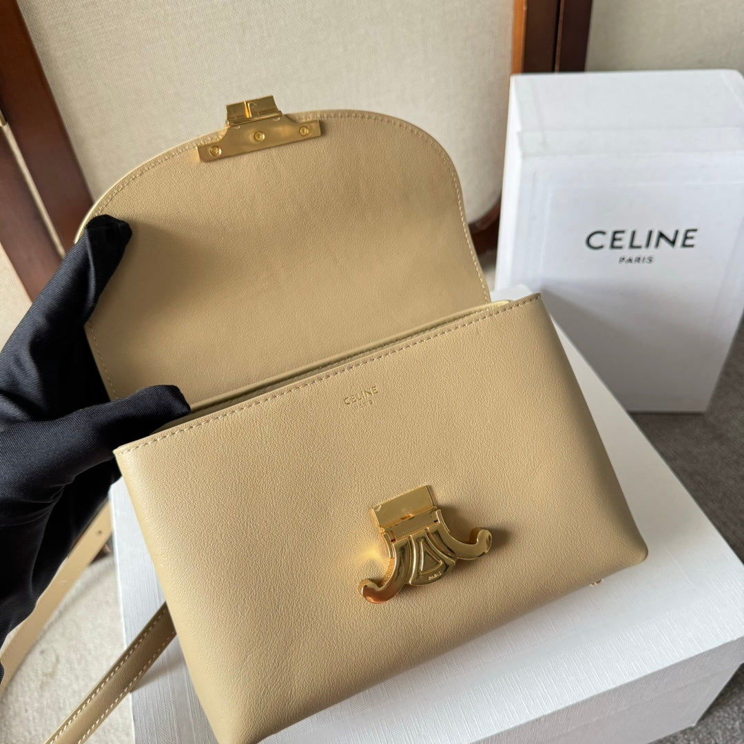 TEEN NINO BAG 20 IN PARMESEAN YELLOW SOFT CALFSKIN GOLD HARDWARE