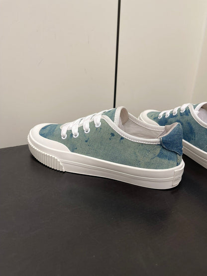 LP CLASSIC BISCUIT SNEAKER SAPPHIRE CALFSKIN