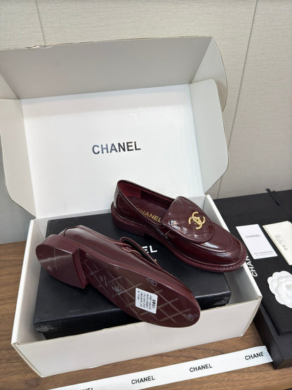 MOCCASIN 2.5 CM IN MAHOGANY RED PREMIUM LAMBSKIN