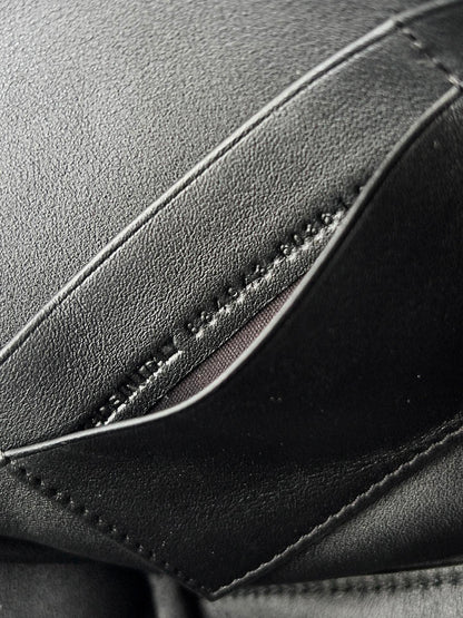BEL AIR CLUTCH 27 IN BLACK NAPPA LAMBSKIN GOLD HARDWARE