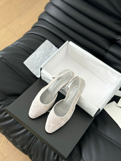 CLASSIC HIGH SLINGBACK GREY CLOUD SUEDE