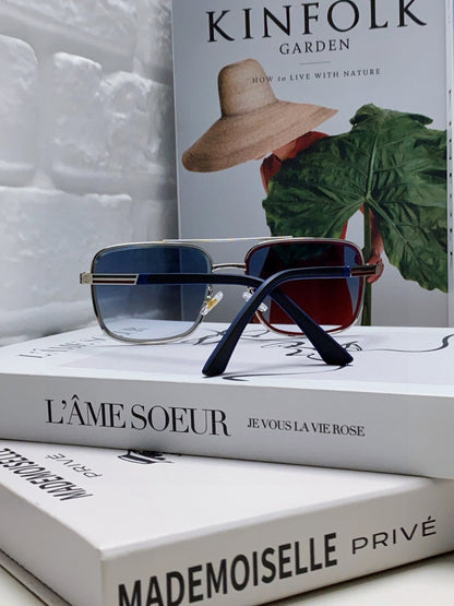 SQUARE FRAME SUNGLASSES 570213 IN METAL
