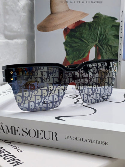 OBLIQUE SUNGLASS 571598 IN BLACK ACETATE