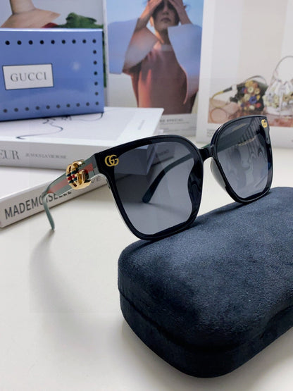 EMBOSSED LOGO BUTTERFLY FRAME SUNGLASSES 576876 IN ACETATE