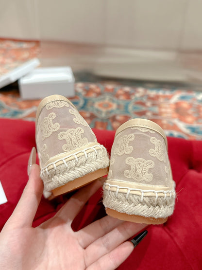 ESPADRILLES IN BEIGE MESH